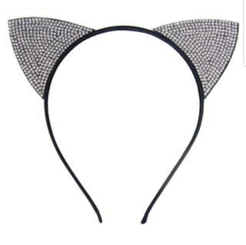 🦄Rhinestone Kitten Ears